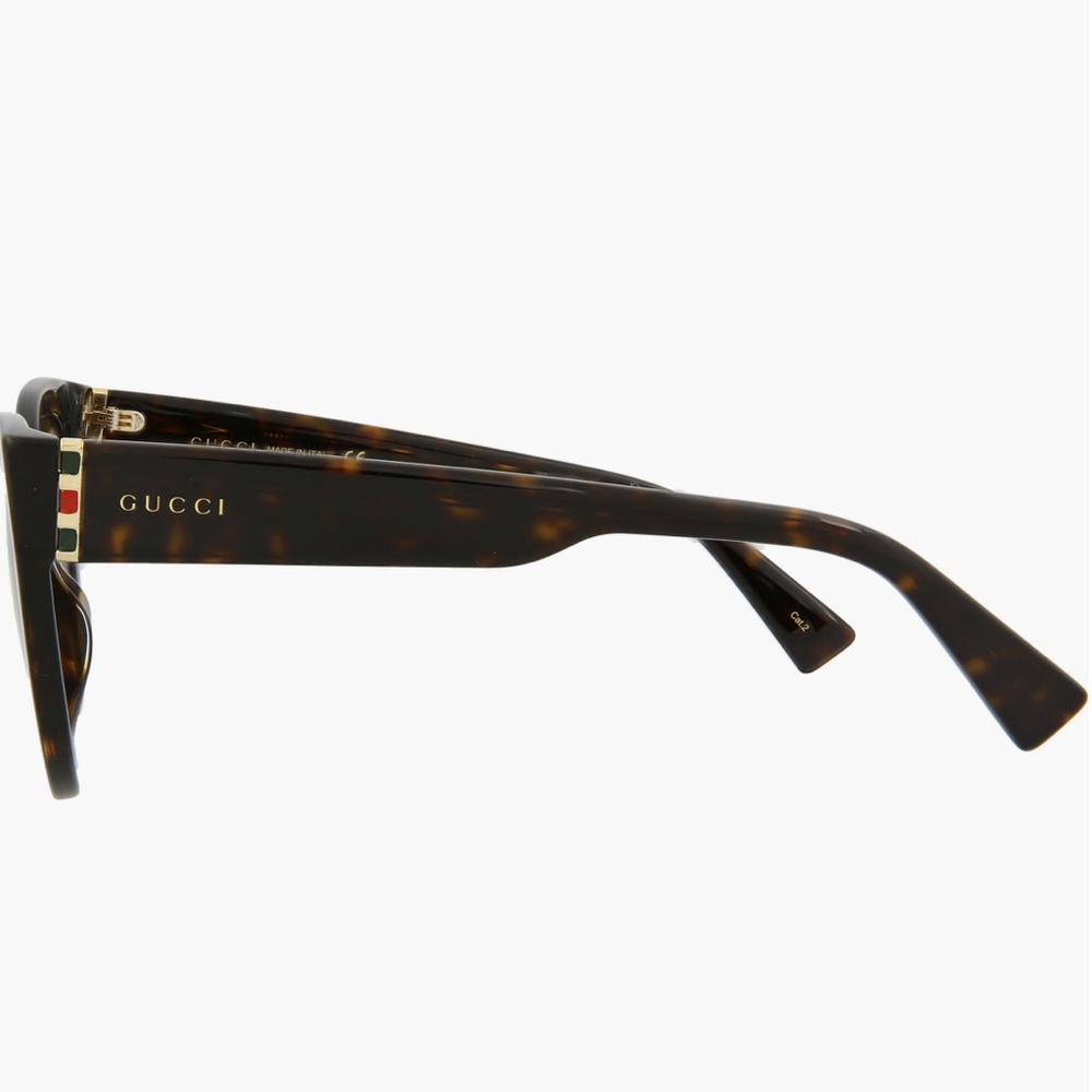 Gucci 53mm Cat-Eye Sunglasses in Dark Havana Brown - Picture 4 of 9